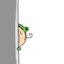 Grandmother frog and a brilliant sticker #2275967