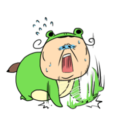 Grandmother frog and a brilliant sticker #2275969