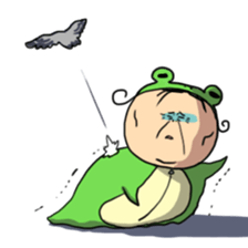 Grandmother frog and a brilliant sticker #2275970