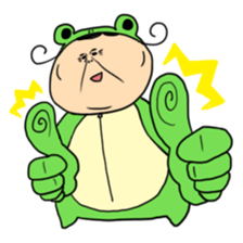 Grandmother frog and a brilliant sticker #2275971