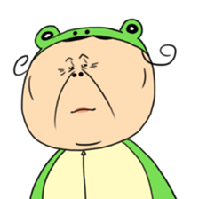 Grandmother frog and a brilliant sticker #2275975