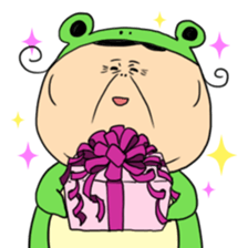 Grandmother frog and a brilliant sticker #2275977