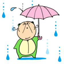 Grandmother frog and a brilliant sticker #2275978