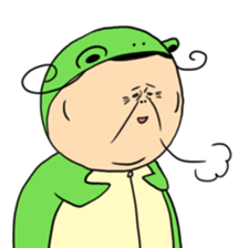 Grandmother frog and a brilliant sticker #2275980