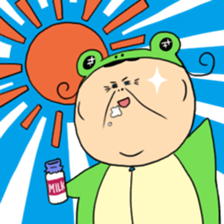 Grandmother frog and a brilliant sticker #2275983