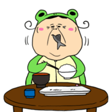 Grandmother frog and a brilliant sticker #2275985