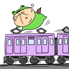 Grandmother frog and a brilliant sticker #2275987