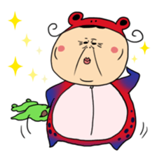 Grandmother frog and a brilliant sticker #2275989