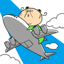 Grandmother frog and a brilliant sticker #2275990