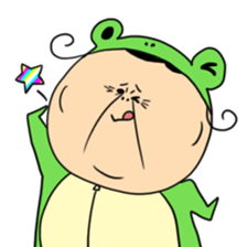 Grandmother frog and a brilliant sticker #2275991