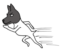 Japanese Terrier U-taro 2 sticker #2276675