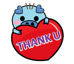 San Mao Blue Pig sticker #2277116