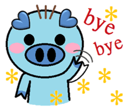 San Mao Blue Pig sticker #2277127