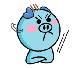 San Mao Blue Pig sticker #2277139