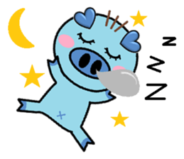 San Mao Blue Pig sticker #2277145