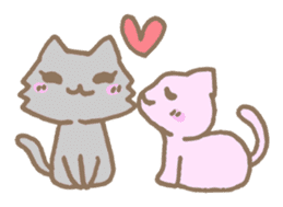 Always together of cats. sticker #2277385
