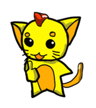 The cat of the colorful hair sticker #2278232