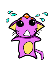 The cat of the colorful hair sticker #2278238