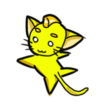 The cat of the colorful hair sticker #2278245