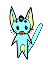 The cat of the colorful hair sticker #2278259