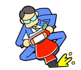 Fighting Salaryman sticker #2278476