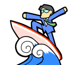 Fighting Salaryman sticker #2278478