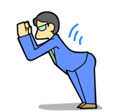 Fighting Salaryman sticker #2278481