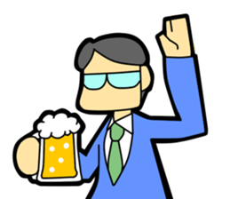 Fighting Salaryman sticker #2278485