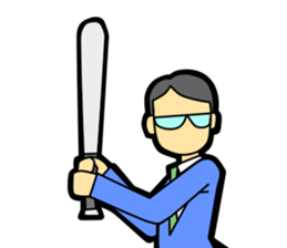 Fighting Salaryman sticker #2278490