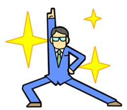 Fighting Salaryman sticker #2278492