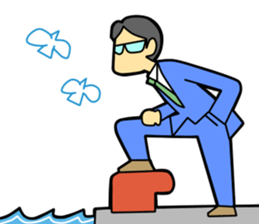 Fighting Salaryman sticker #2278494