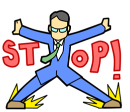 Fighting Salaryman sticker #2278508