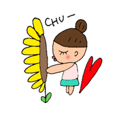 Girls  Ribbon of spoiled sticker #2279277