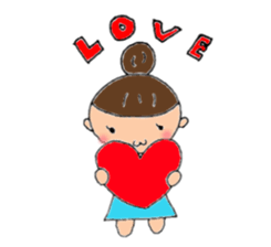 Girls  Ribbon of spoiled sticker #2279289