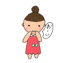 Girls  Ribbon of spoiled sticker #2279299