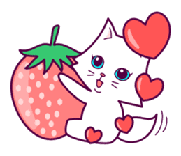 cute cat small snow sticker #2279512