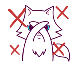 cute cat small snow sticker #2279517