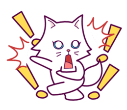 cute cat small snow sticker #2279532