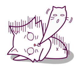 cute cat small snow sticker #2279534