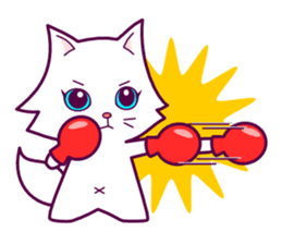 cute cat small snow sticker #2279538