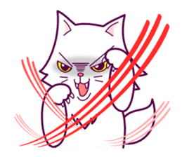 cute cat small snow sticker #2279540