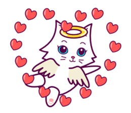 cute cat small snow sticker #2279544