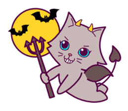 cute cat small snow sticker #2279545