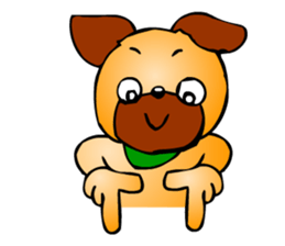 Pug the Dog sticker #2279642