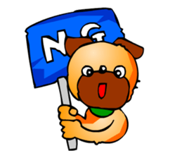 Pug the Dog sticker #2279657