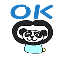 Pastel panda sticker #2280276