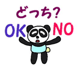 Pastel panda sticker #2280279