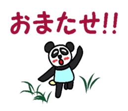 Pastel panda sticker #2280283