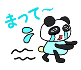 Pastel panda sticker #2280286
