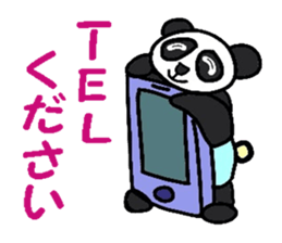 Pastel panda sticker #2280289
